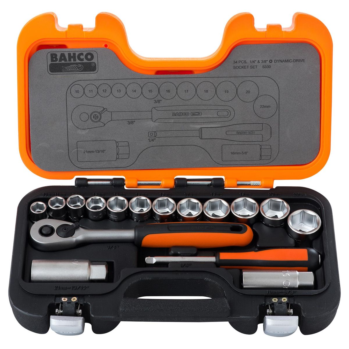 BAHCO - Set de dados hexagonales 33 unidades