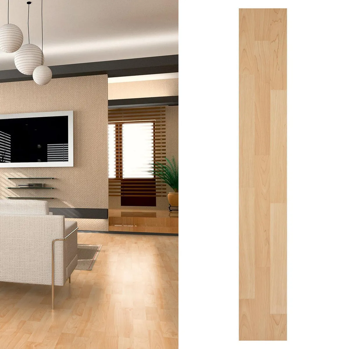 HOLZTEK - Piso Flotante 6 mm Alemán Haya Beige 2.92 m2
