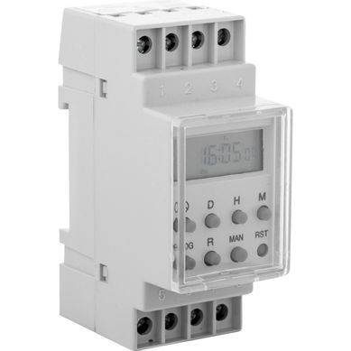 Timer digital riel DIN programable