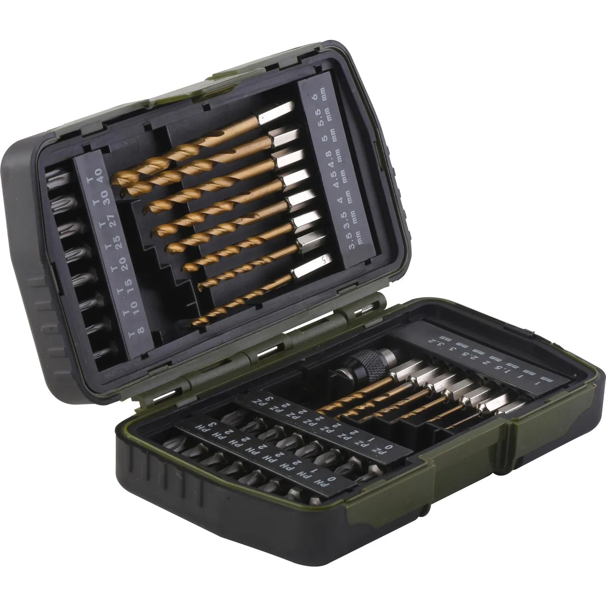 BAUKER - Kit de puntas + brocas 40 piezas