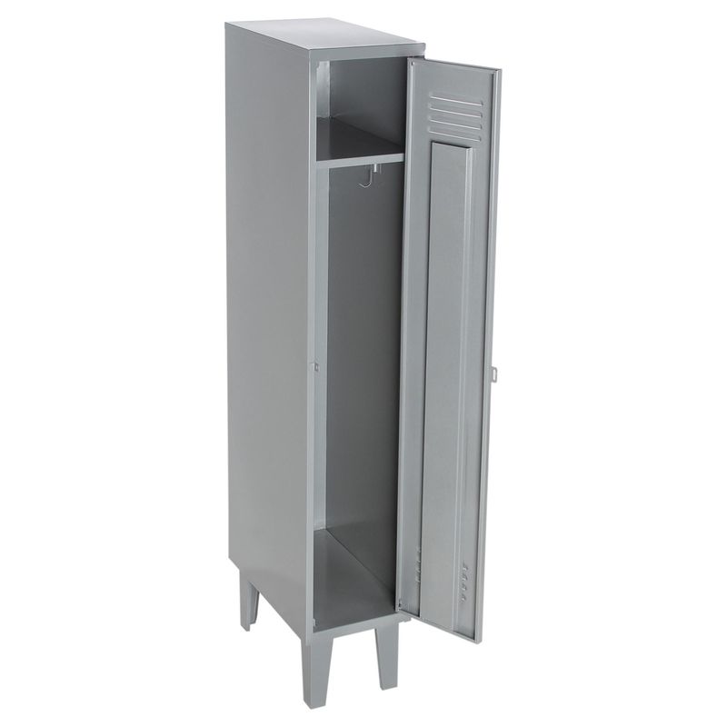MOVILOCKERS - Locker con Portacandado 1 Puerta(s) 1 Repisa(s) 31xx50 cm Gris