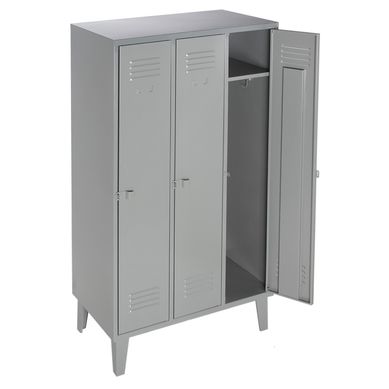 Locker acero 3 puertas con portacandado