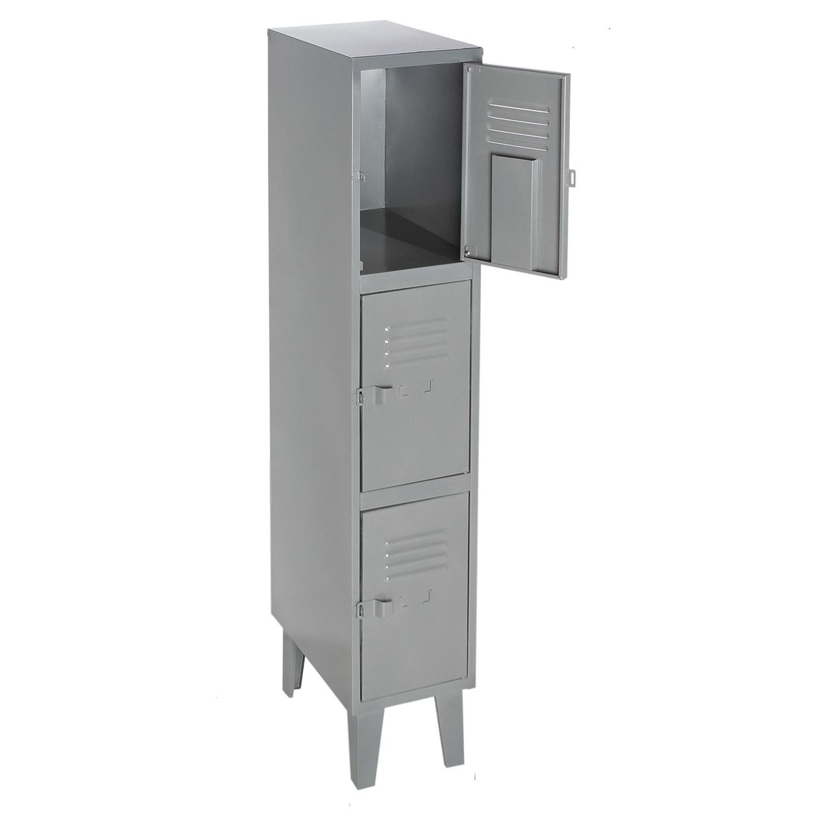 MOVILOCKERS - Locker con Portacandado 3 Puerta(s) 31x170x50 cm Gris