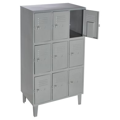 Locker acero 9 puertas con portacandado