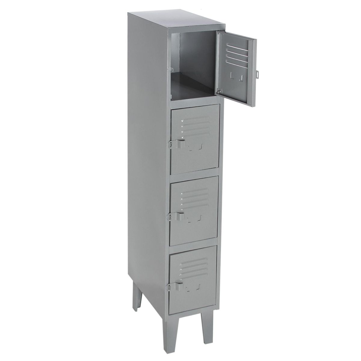 MOVILOCKERS - Locker con Portacandado 4 Puerta(s) 31x170x50 cm Gris