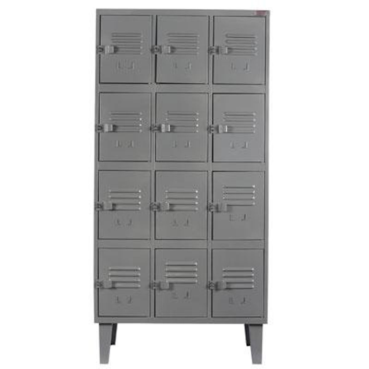 MOVILOCKERS - Locker con Portacandado 12 Puerta(s) 83x170x50 cm Gris