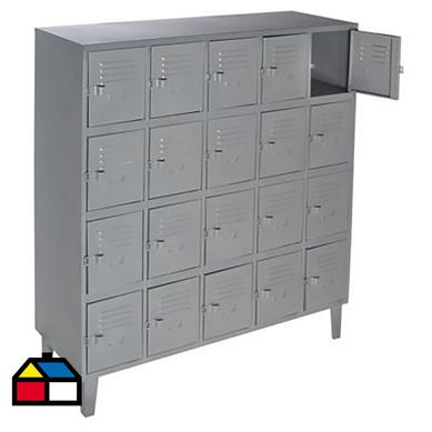 Locker acero 20 puertas con portacandado