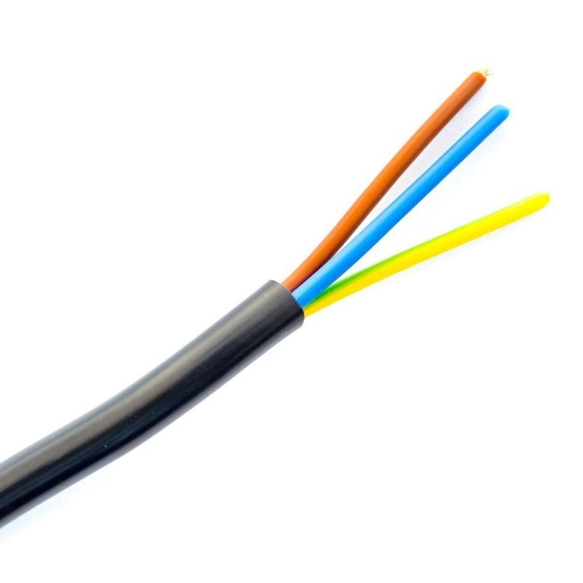 ELFLE - Cordón H05VV-F 3x1,5 mm2 Negro 10 metro(s) 