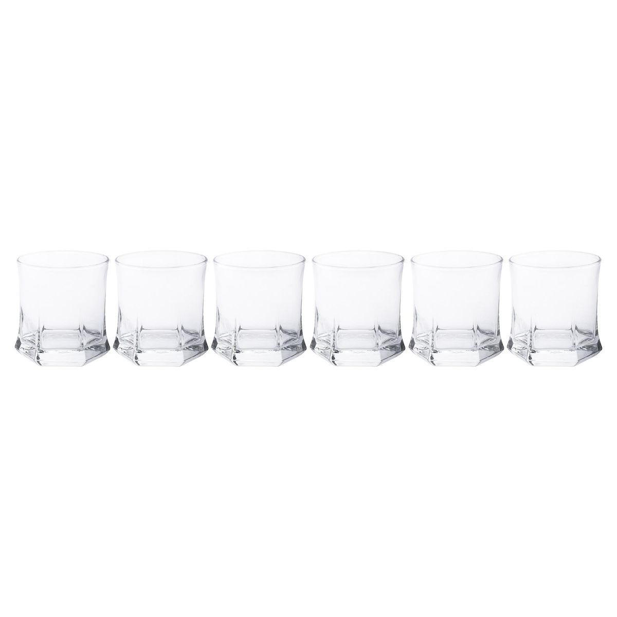 CRISTAR - Set 6 Vasos Bajo de Vidrio 244 ml Transparente