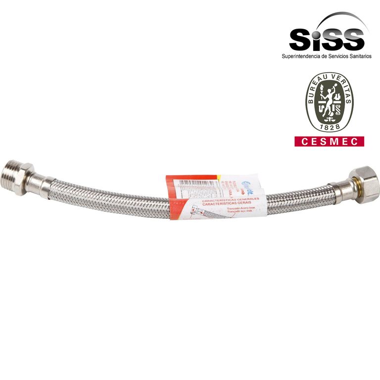 Flexible agua 1/2" HI-HE 25 cm