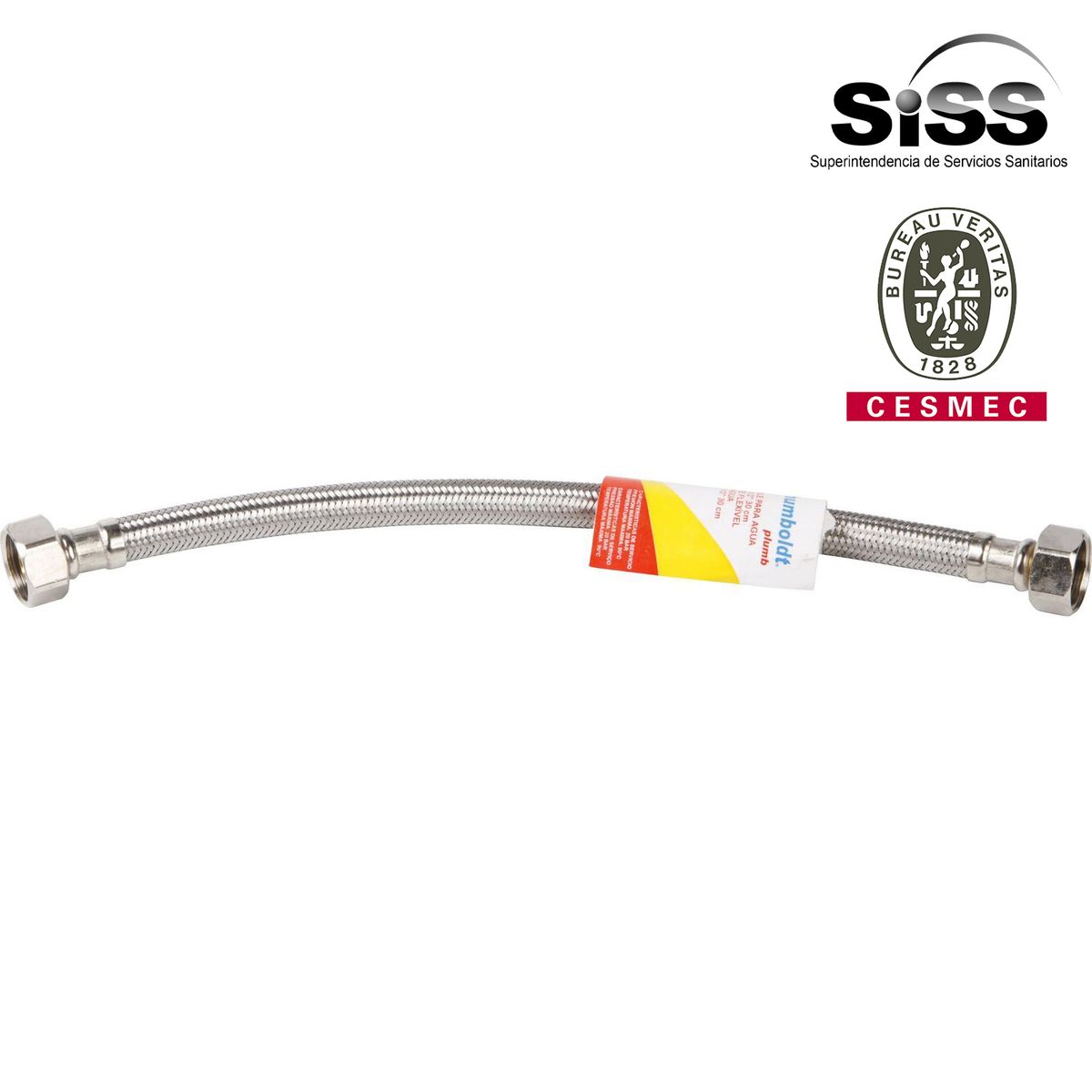 HUMBOLDT - Flexible agua 1/2" HI-HE 30 cm