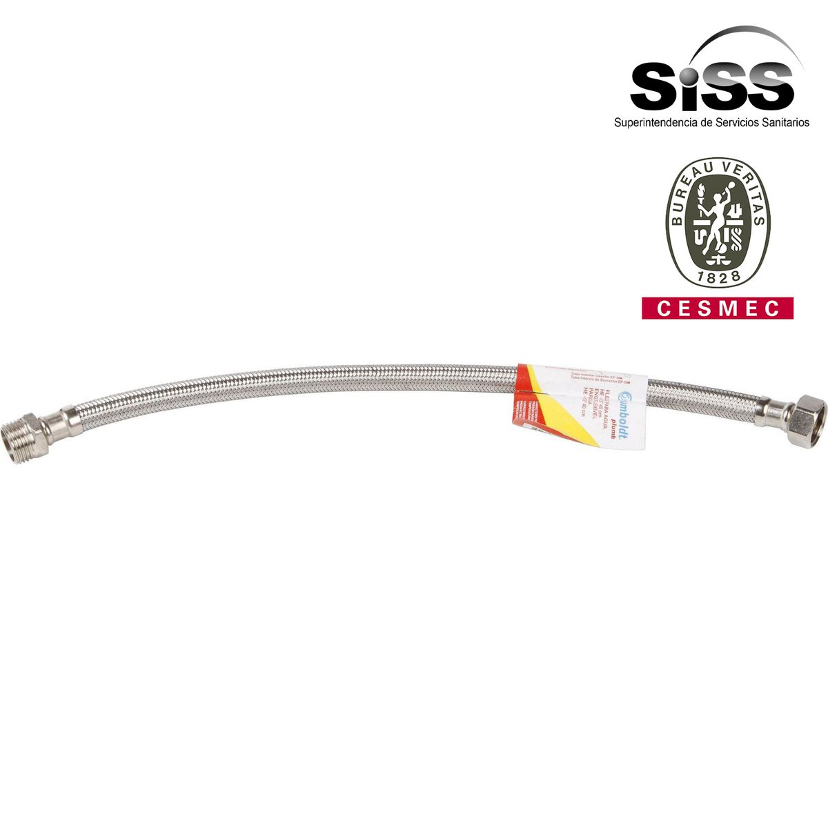 HUMBOLDT - Flexible agua 1/2" HI-HE 40 cm