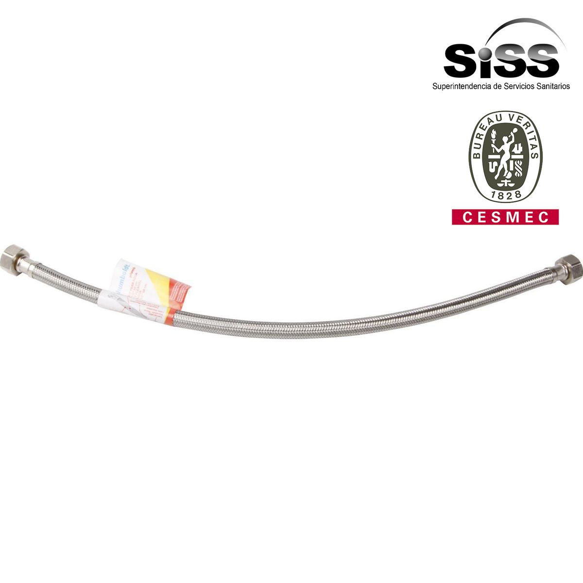 HUMBOLDT - Flexible agua 1/2" HI-HI 50 cm