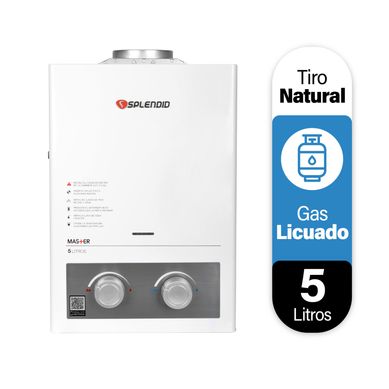Calefont Gas licuado 5 litros Tiro Natural