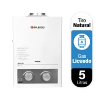 Calefont Gas Licuado 5 Litros Tiro Natural Ionizado