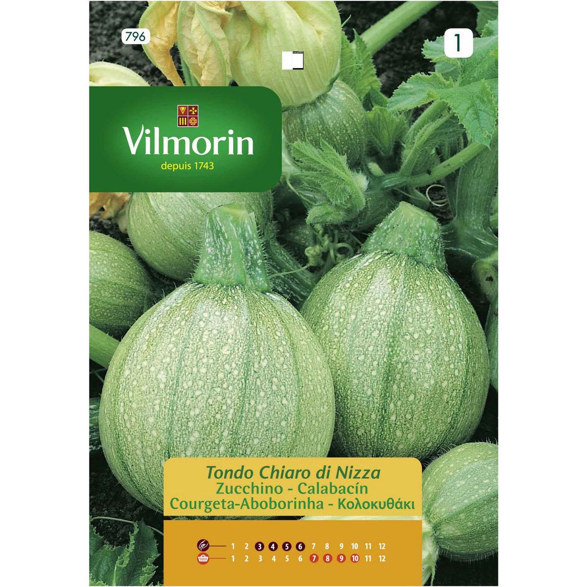 VILMORIN - Semilla Zapallo Italiano Redo 5 gr Sachet