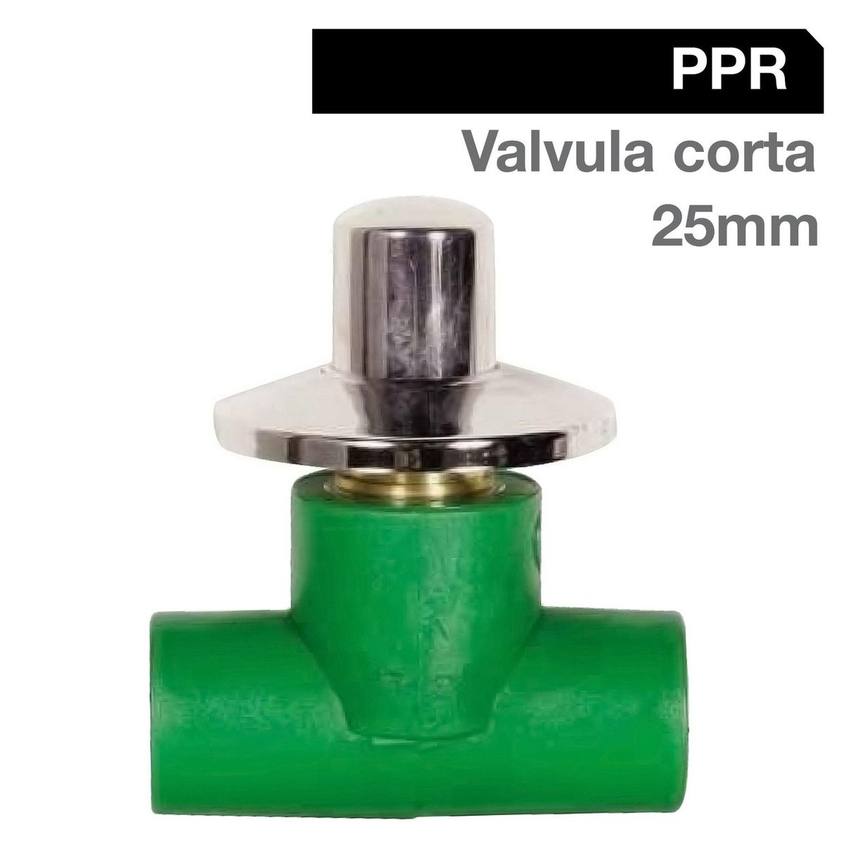 DURATEC VINILIT - Valv Cromada corta PPR Fusión 25mm 1u