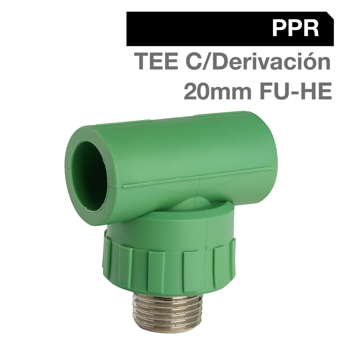 VINILIT - Tee c/derivación PPR FU-HE 20mm x 1/2" 1u
