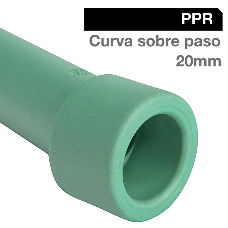 VINILIT - Curva sobre paso PPR Fusión 20mm  1u