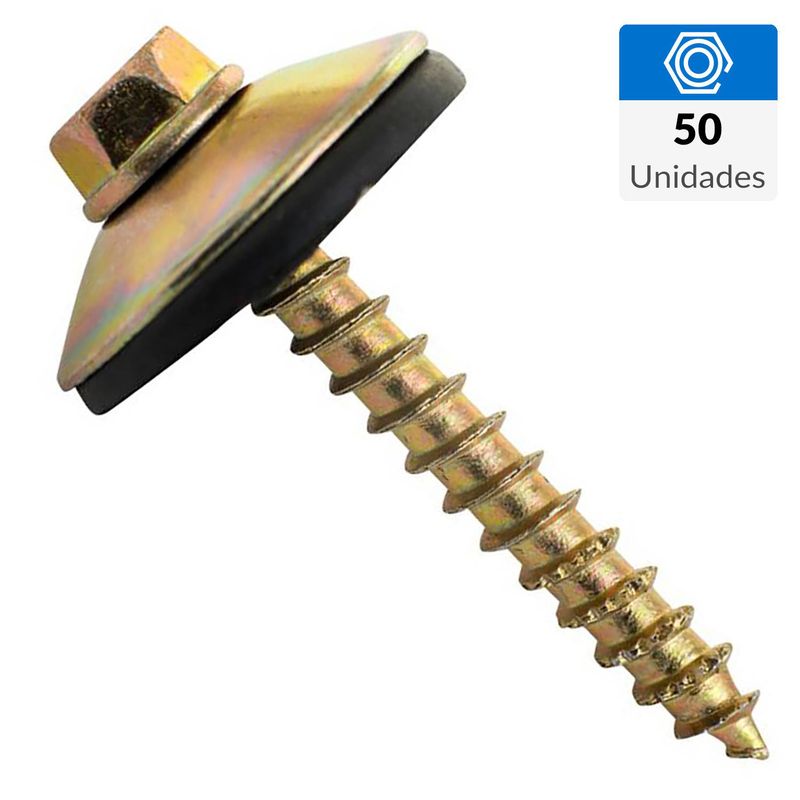 FIXSER - Tornillo Autoperforante Cabeza Phillips Madera 1-1/2 " 25 mm 50 Unidades