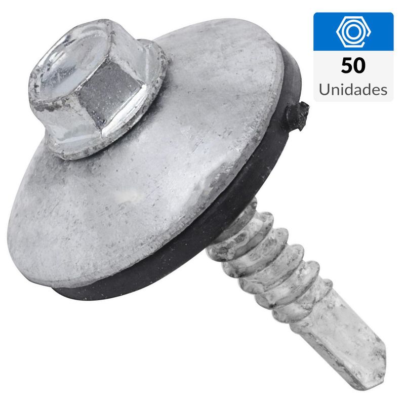 FIXSER - Tornillo Autoperforante Cabeza Phillips Metal 1 " 24 mm 50 Unidades