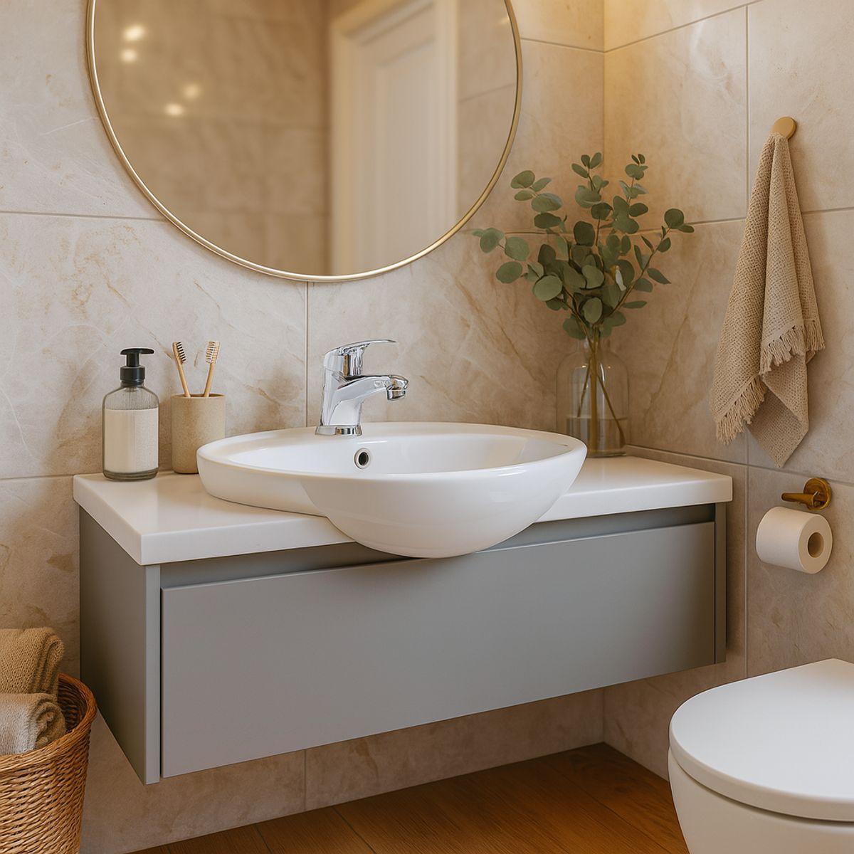 STRETTO - Monomando para Lavamanos Verena Cromado