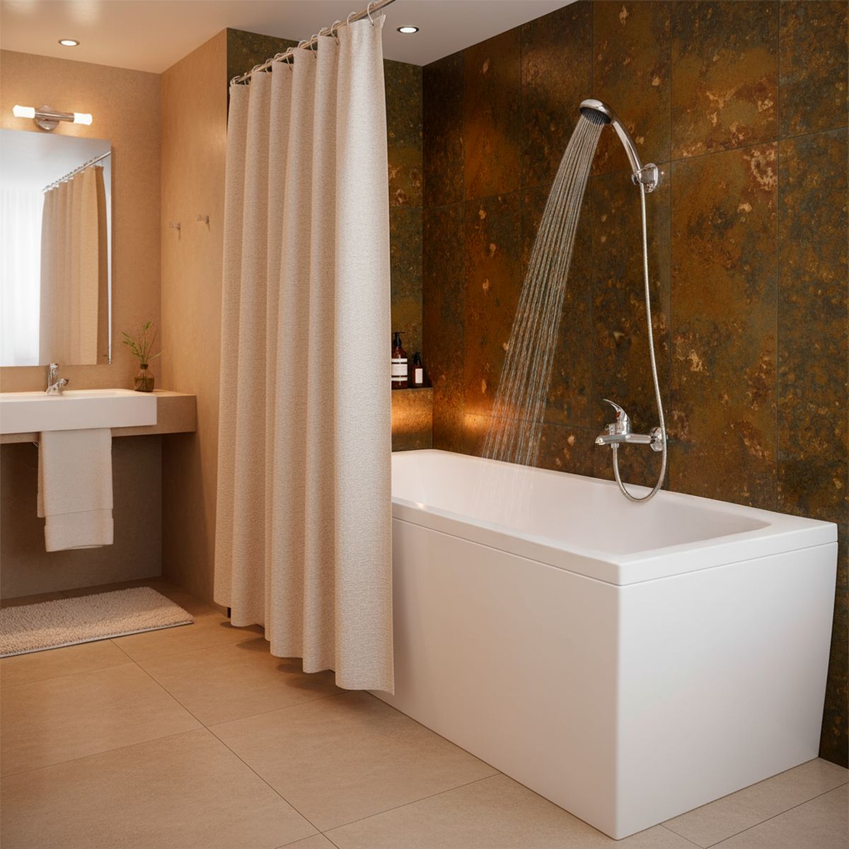 STRETTO - Monomando Tina Ducha Verena Cromado