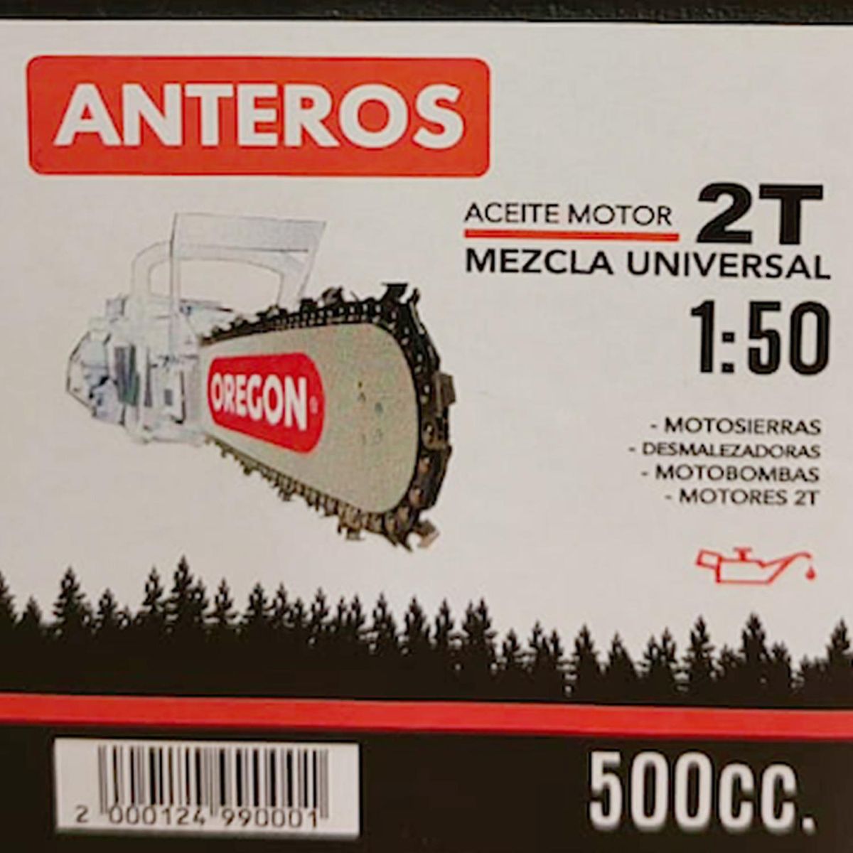 ANTEROS - Aceite para motor 0,5 litros frasco