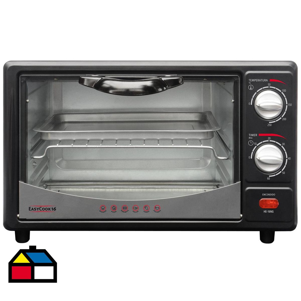 SINDELEN - Horno eléctrico 1450 Watts HE 16