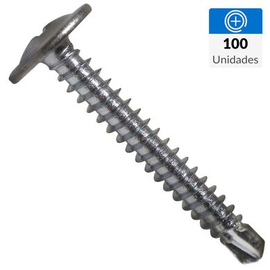 Tornillo Autoperforante Cabeza Lenteja Metal 1-1/4 