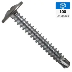 MAMUT - Tornillo Autoperforante Cabeza Lenteja Metal 1 " 8 mm 100 unidad(es)