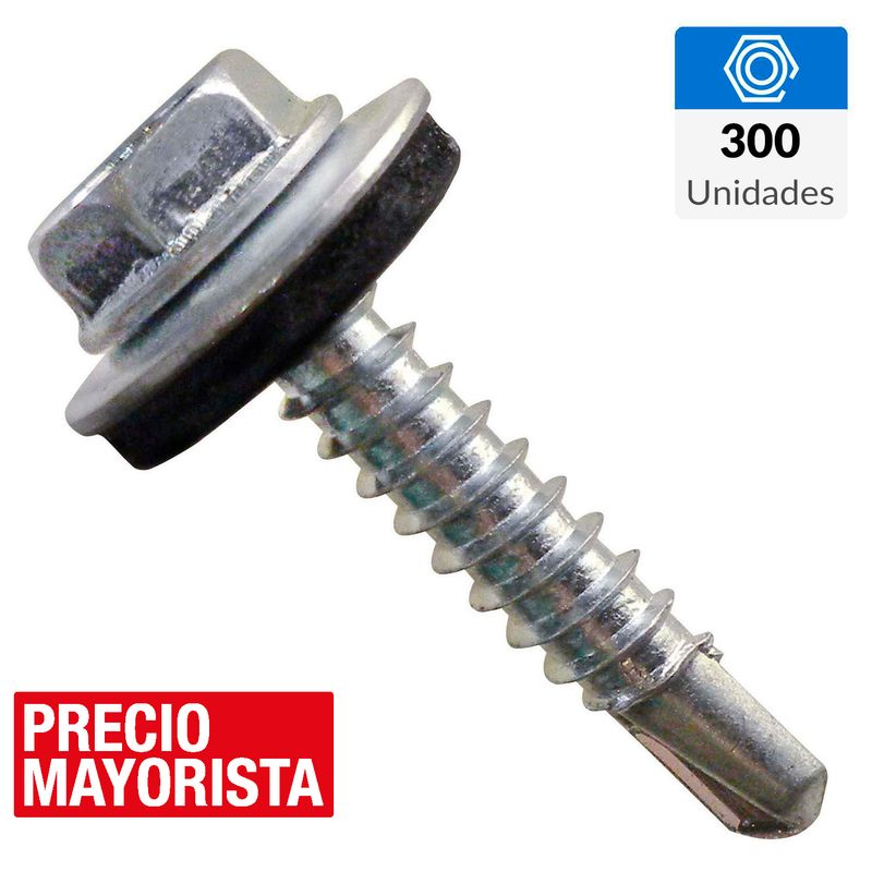 MAMUT - Tornillo Autoperforante Cabeza Hexagonal Metal 3/4 " 12 mm 300 Unidades
