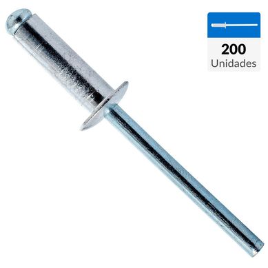 Remache tipo pop 4x15 mm 200 unidades