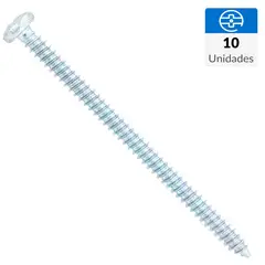 FIXSER - Tornillo Roscalata Cabeza Phillips Metal 3 " 4.8 mm 10 Unidades