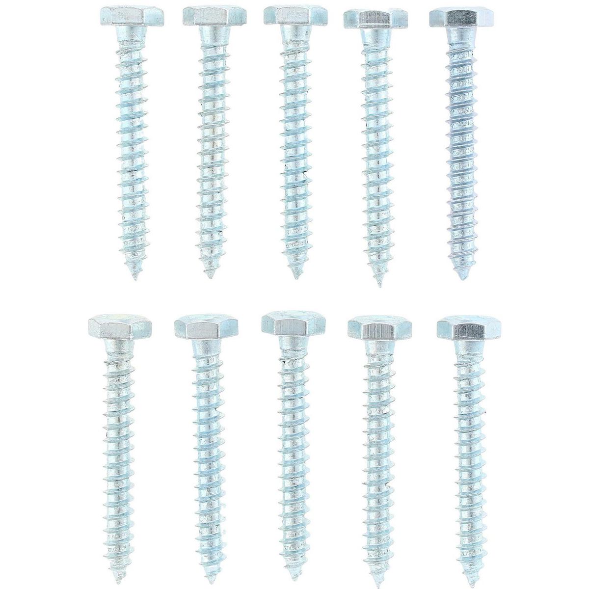 FIXSER - Tornillo Tirafondo Madera 2 " 1/4 " 10 unidad(es)