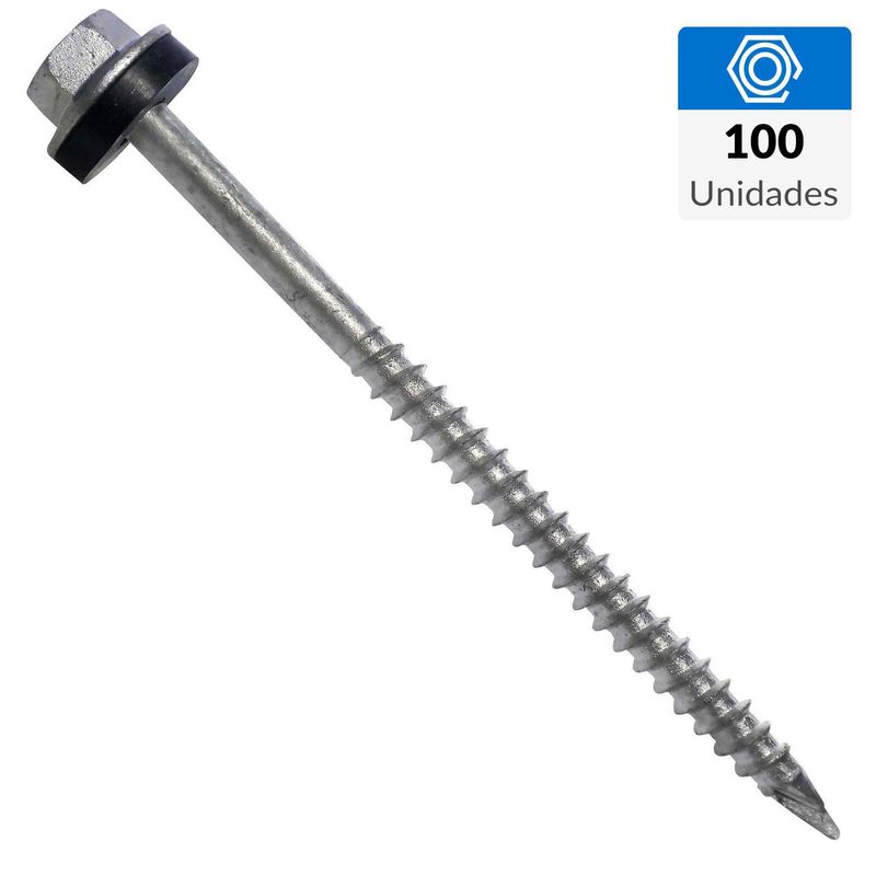 MAMUT - Tornillo Autoperforante Cabeza Hexagonal Madera 2 " 10 mm 100 unidad(es)