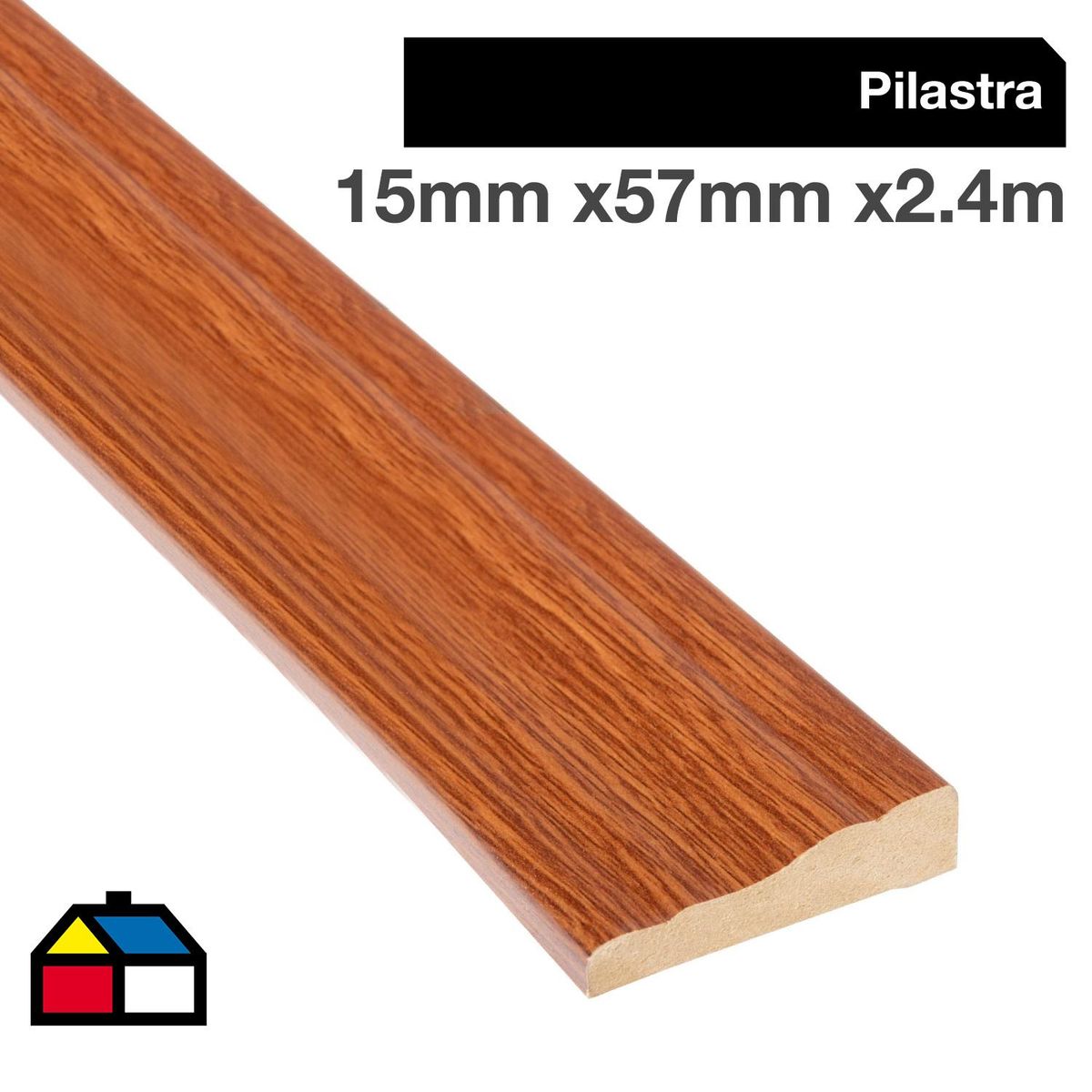 HOLZTEK - Pilastra MDF Cedro 15 mm 5.7x240 cm