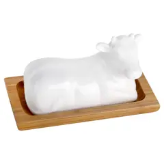 JUST HOME COLLECTION - Mantequillera blanco