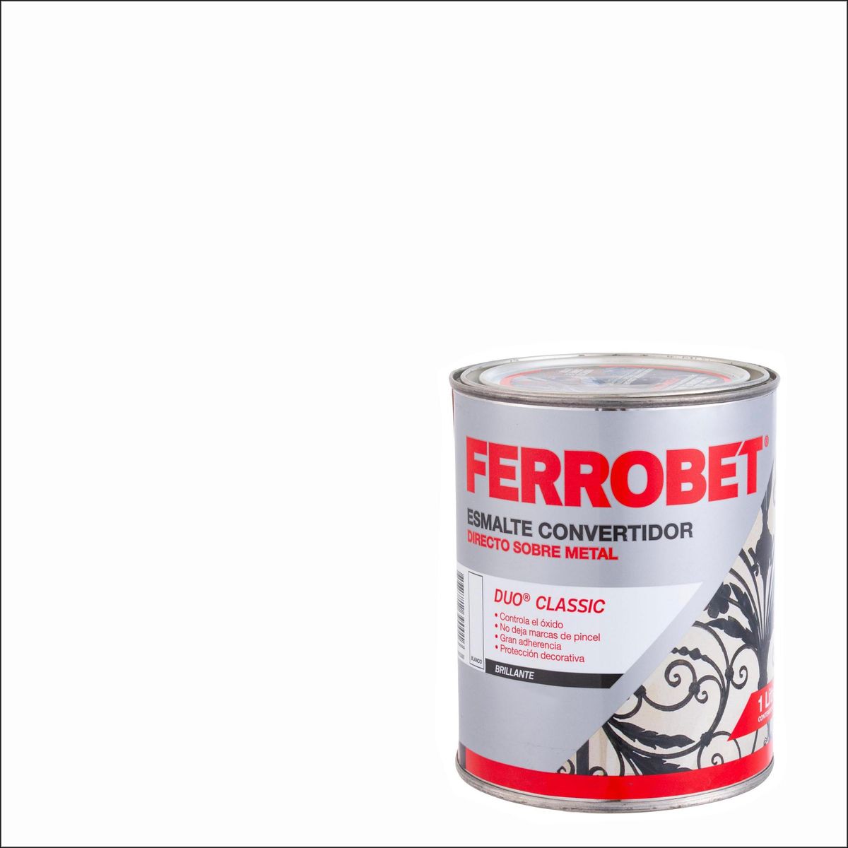 PETRILAC - Esmalte Convertidor de Óxido Duo Classic Tarro 1 l Brillante Blanco