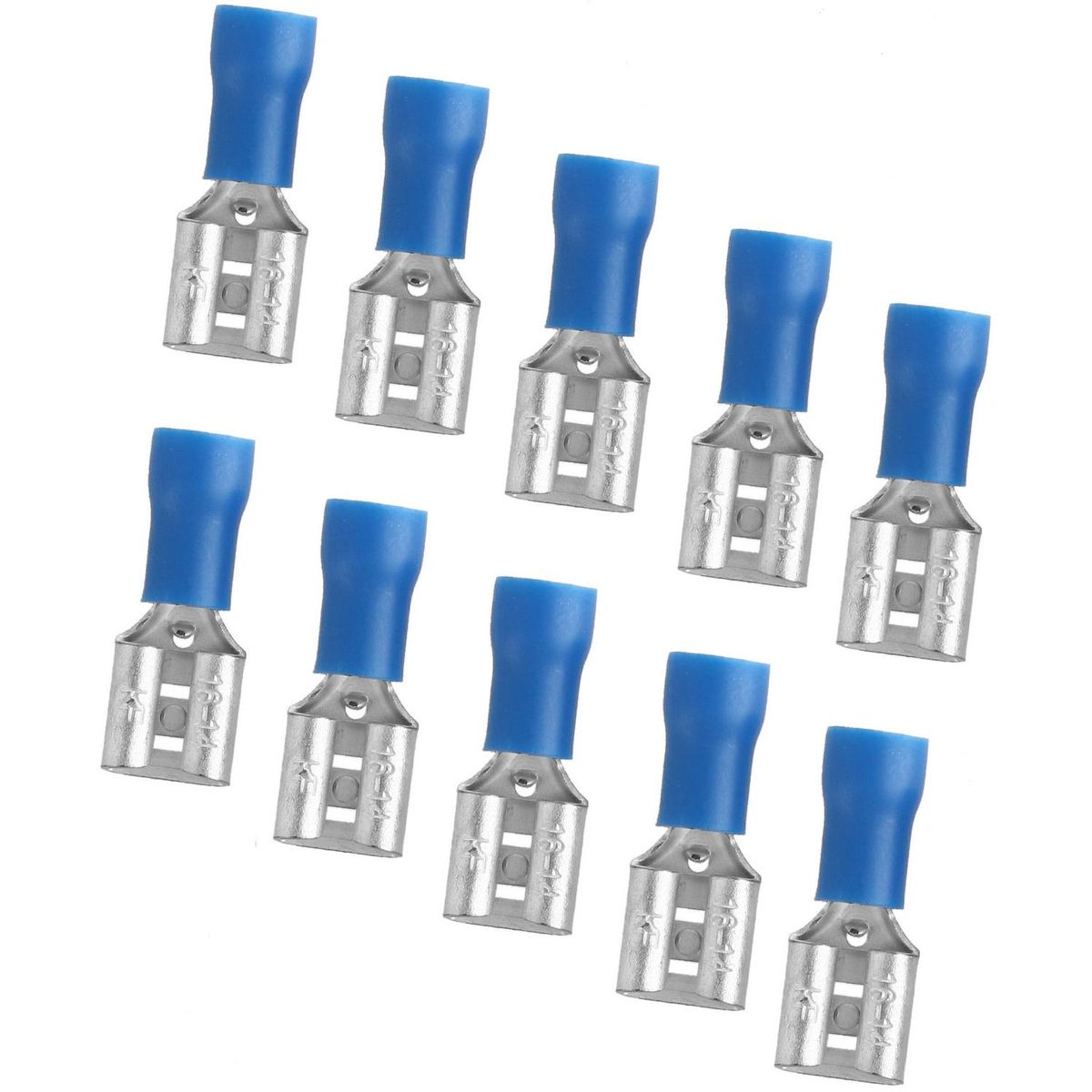 LEXO - Terminal hembra mediano 10 unidades azul