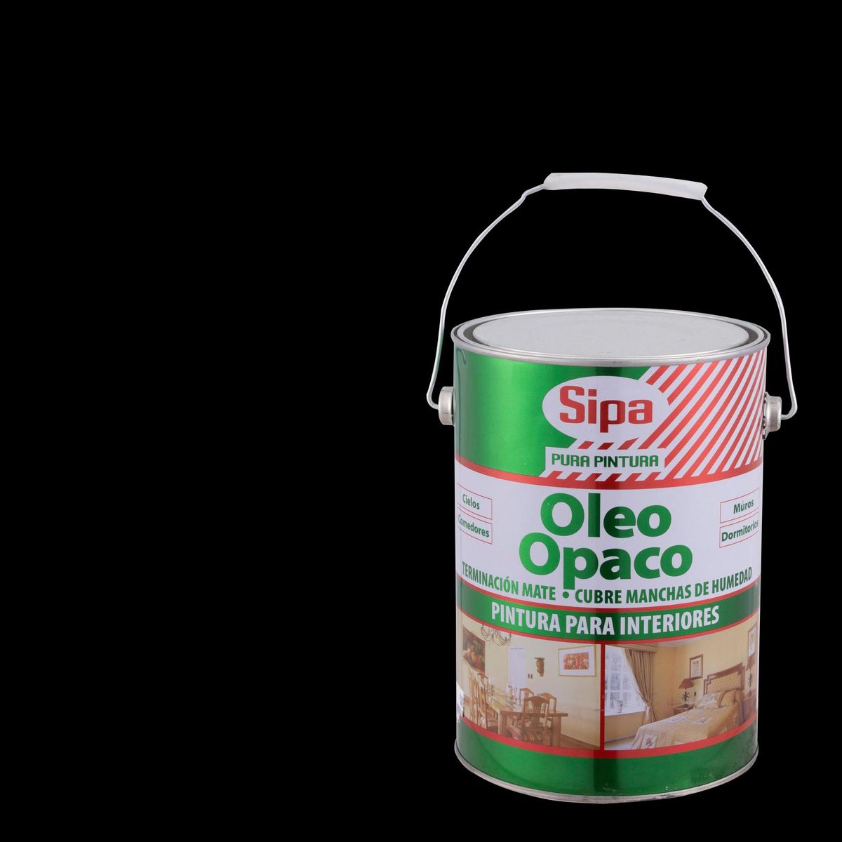 SIPA - Óleo Ópaco Mate 1 galón(es) Negro Negro 