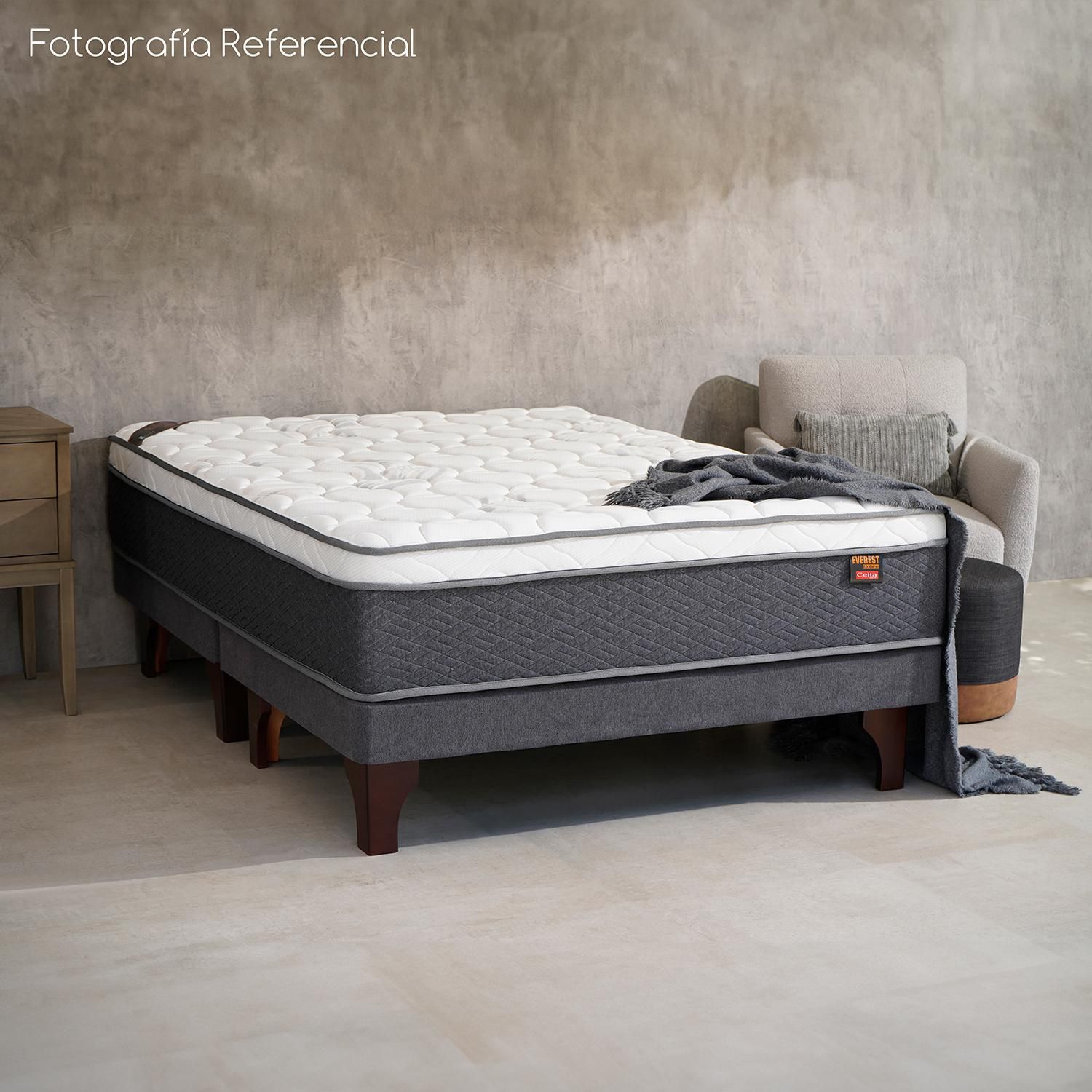 CELTA Box Americano 2 plazas Gris y blanco | Falabella Chile