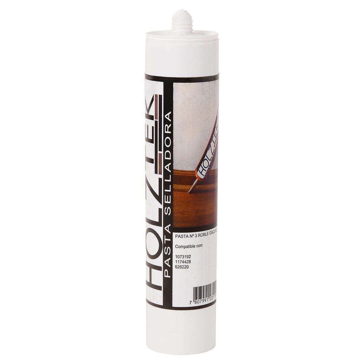 HOLZTEK - Pasta selladora 310 ml roble oscuro