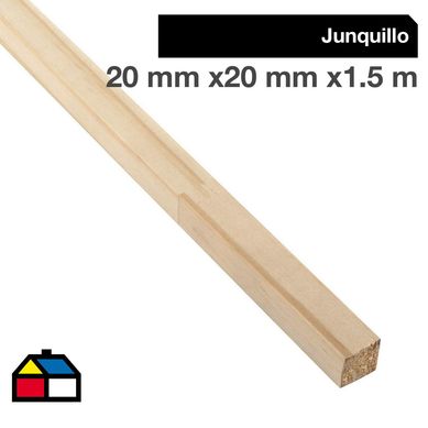 Junquillo Madera Pino amarillo 20 mm 20x1.5 m