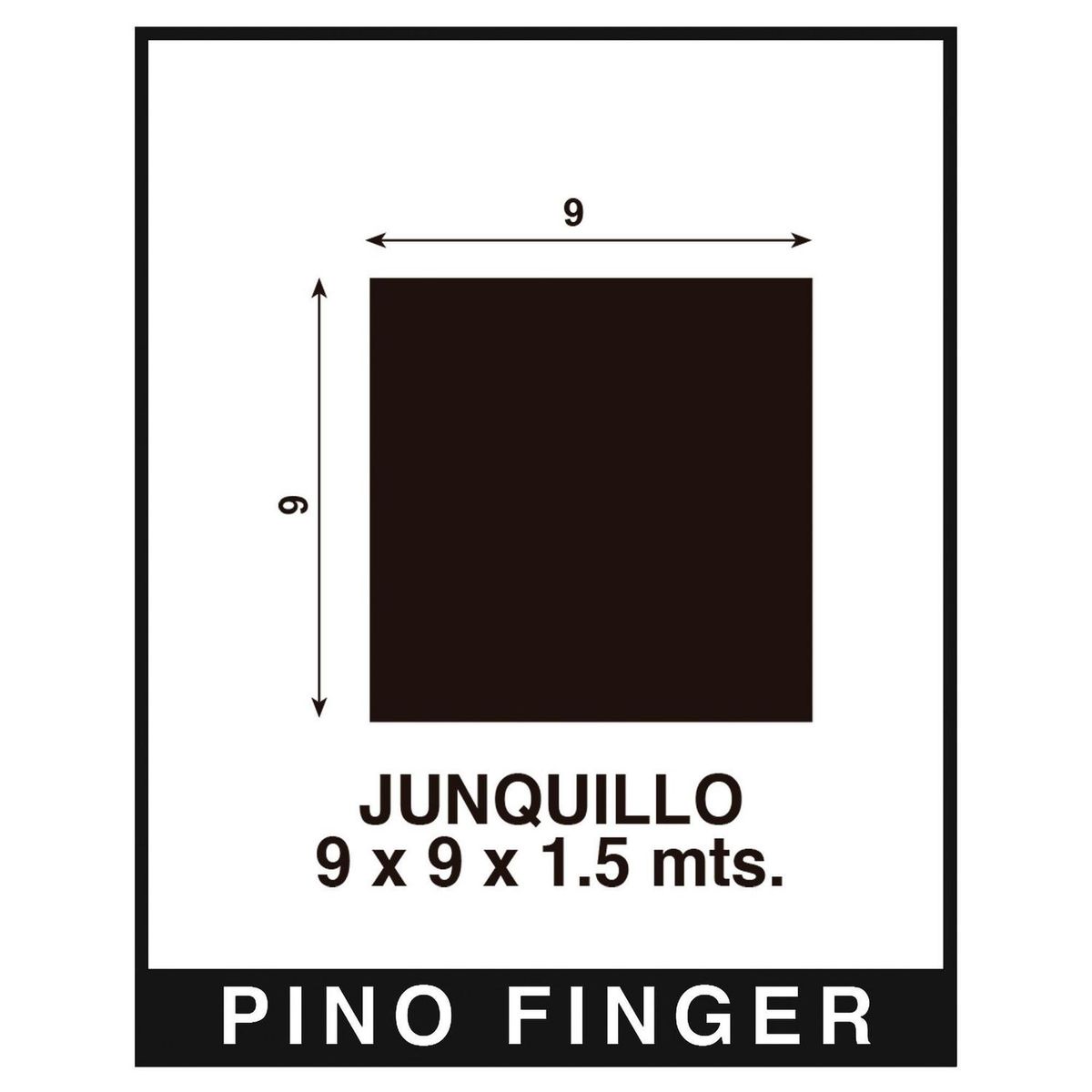 GENERICO - Junquillo Pino Finger Natural 9 mm 0.9x150 cm