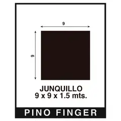 GENERICO - Junquillo Pino Finger Natural 9 mm 0.9x150 cm
