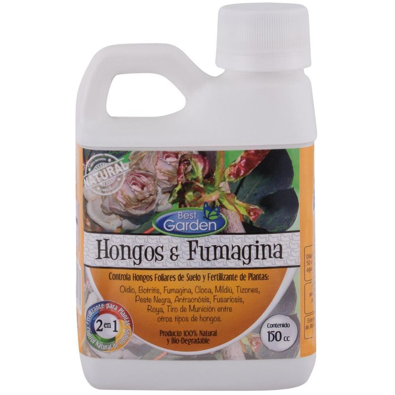 BEST GARDEN - Fungicida y fertilizante para plantas 150 ml botella