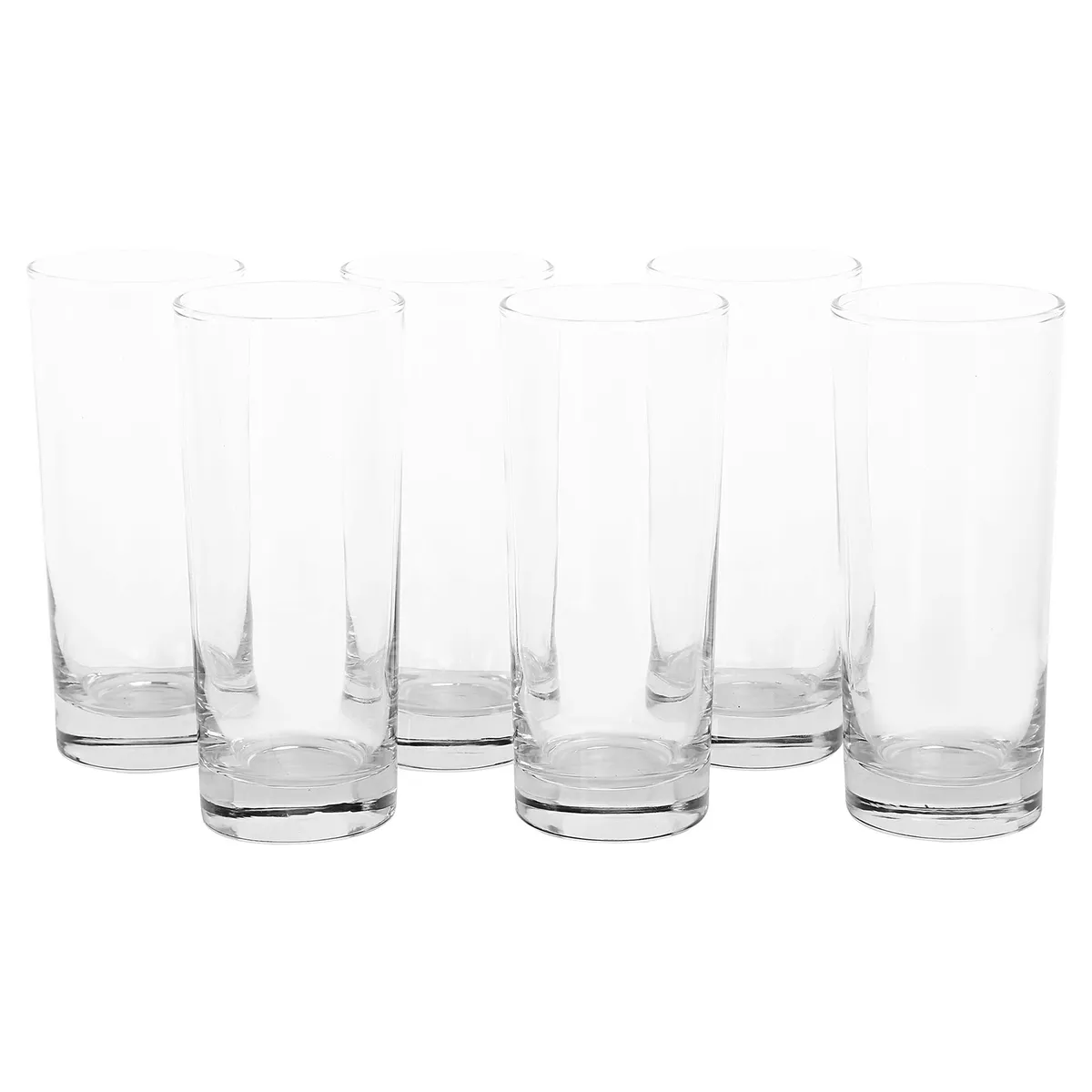 CRISTAR - Set 6 Vasos Alto de Vidrio 334 ml Transparente