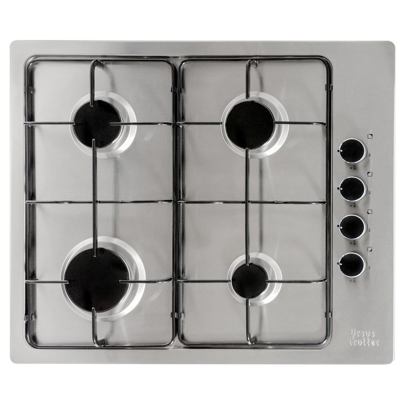 URSUS TROTTER - Encimera Gas 4 Platos Silver G4 GL