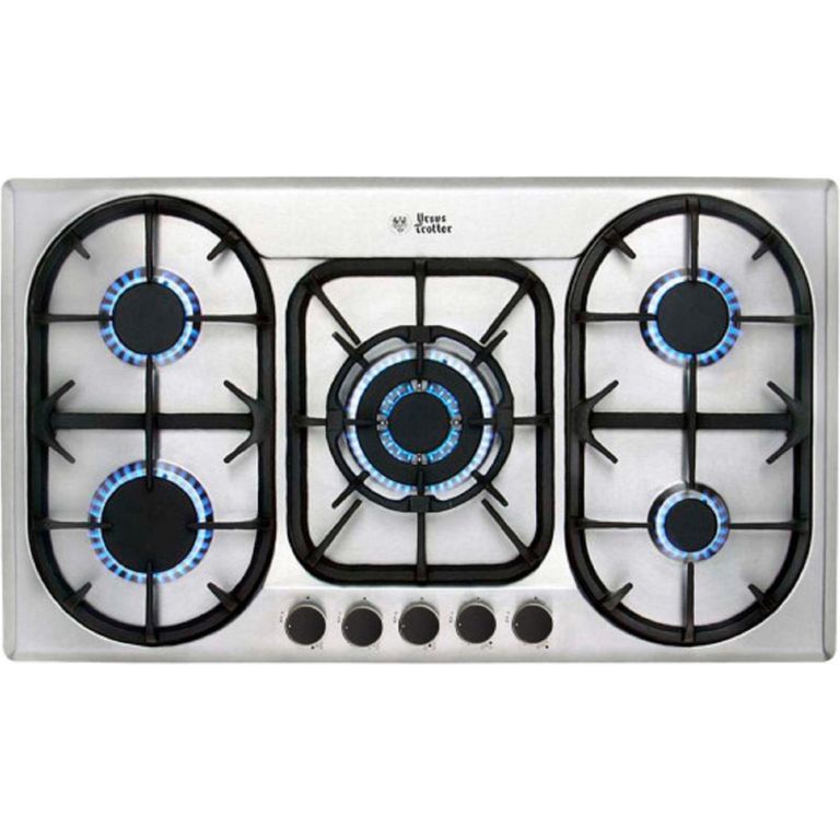URSUS TROTTER Encimera Gas 5 Platos Silver GT5 GL